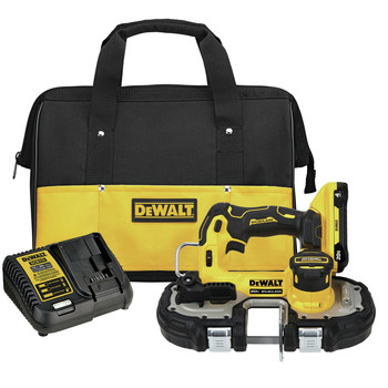 SAWS | Dewalt ATOMIC 20V MAX Brushless Lithium-Ion 1-3/4 in. Cordless Band Saw Kit (4 Ah) - DCS377Q1