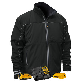 HEATED GEAR | Dewalt 20V MAX Li-Ion G2 Soft Shell Heated Work Jacket Kit - Medium - DCHJ072D1-M