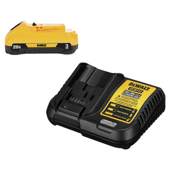 BATTERY AND CHARGER STARTER KITS | Dewalt 20V MAX 3 Ah Lithium-Ion Compact Battery and Charger Starter Kit - DCB230C